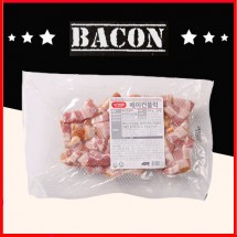 에쓰푸드 베이컨 블럭 500